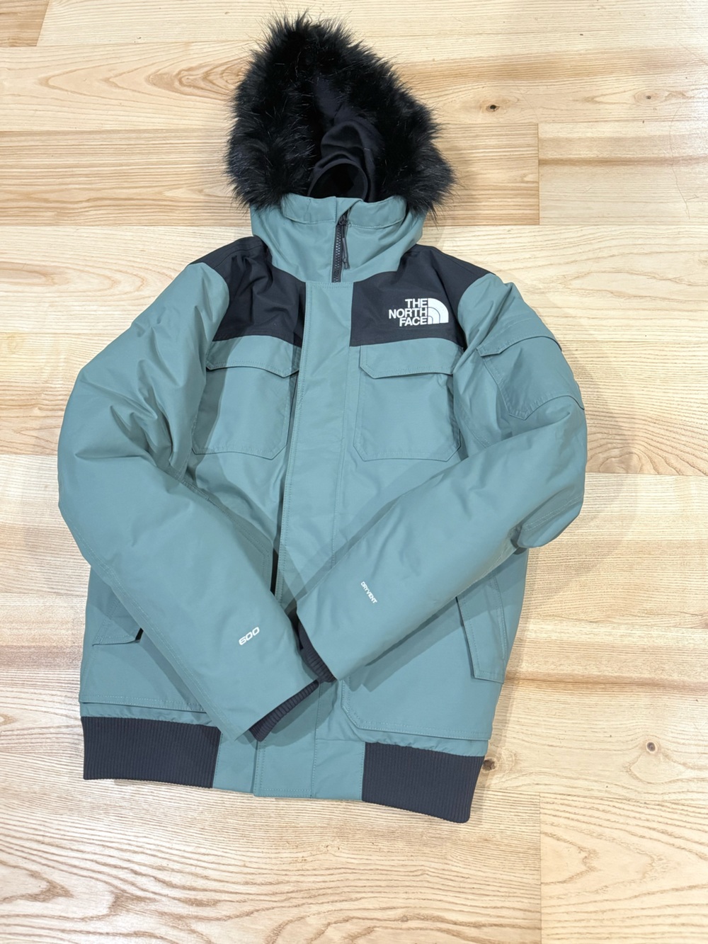 Mens The North Face Gotham III 600-Down Warm Insulated Winter Jacket DUCK GREEN